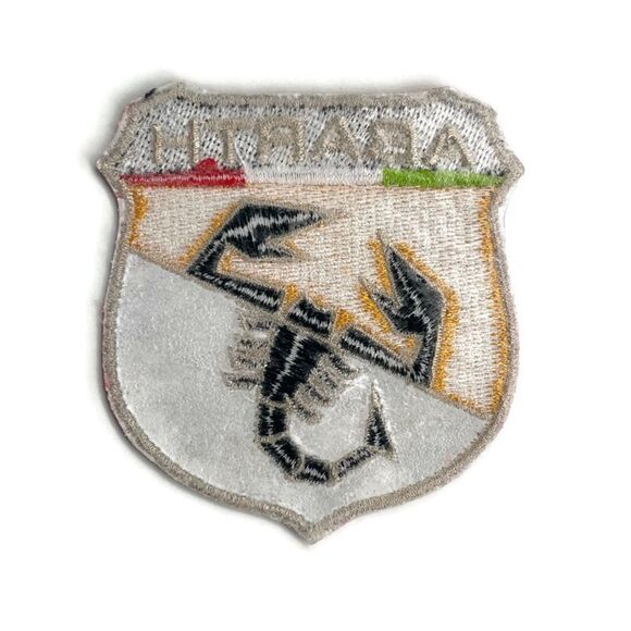 Abarth Fiat Italy Scorpion Large Logo Embroidered Patch - Picture 4 of 4
